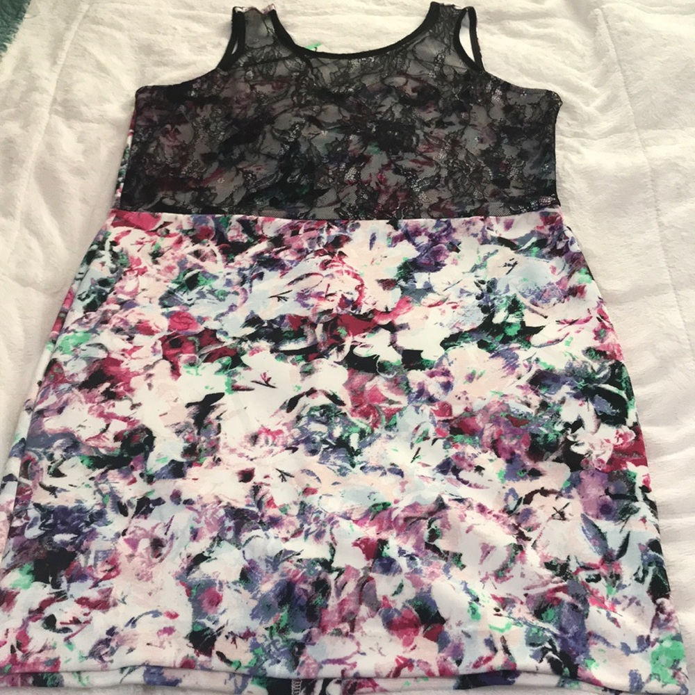 Metaphor Floral & Lace Dress